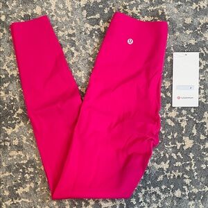 NWT Lululemon Glow Up HR tight - Pink Leggings